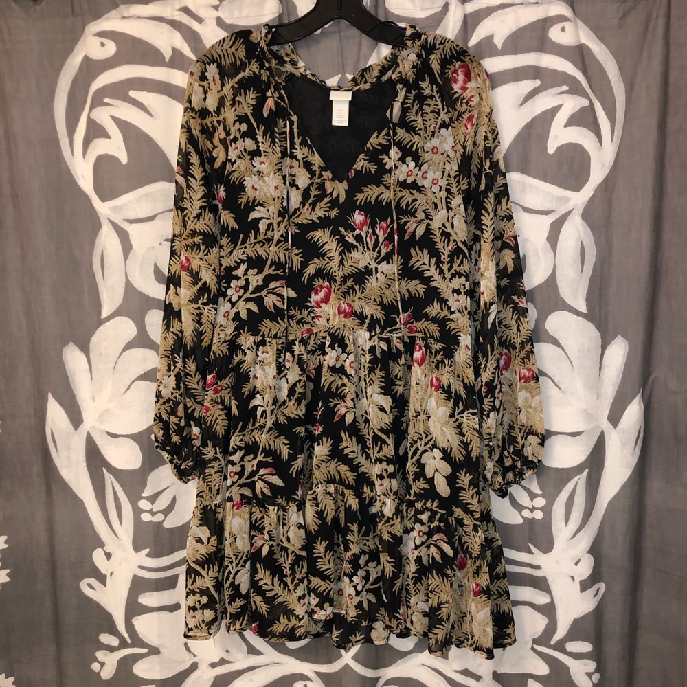 H&M Floral Swing Dress